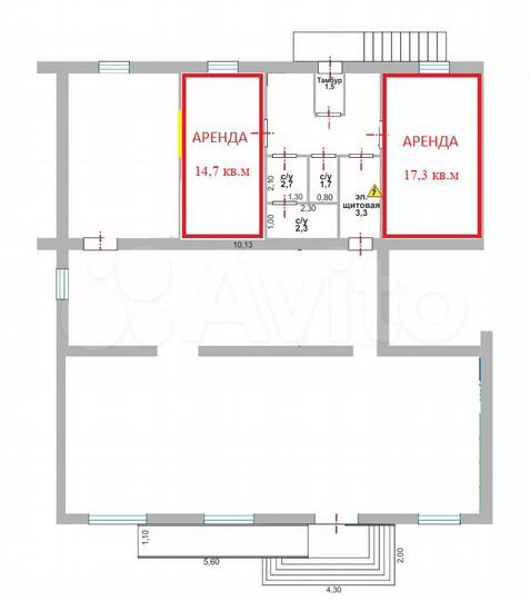 Свободного назначения, 32 м²