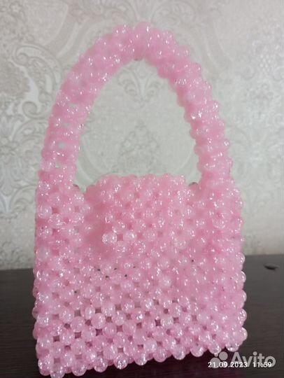 Сумка из бусин ручной работы