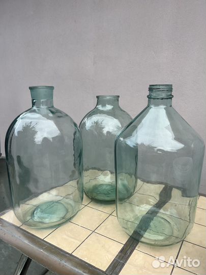 Бутыли стеклянные 10,20л