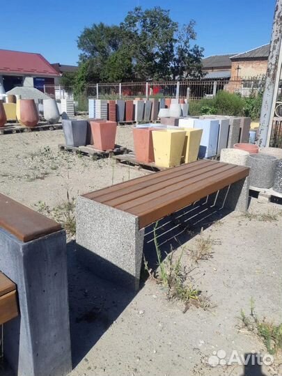 Бетонные лавочки на заказ и в наличии