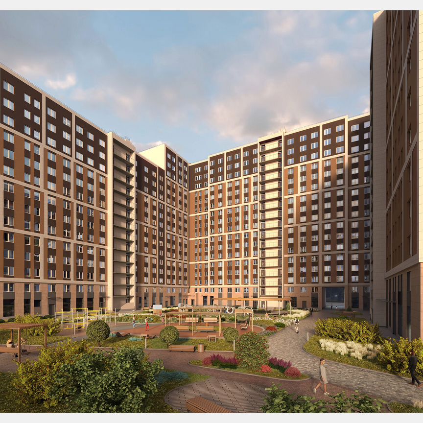 3-к. апартаменты, 74,1 м², 12/17 эт.