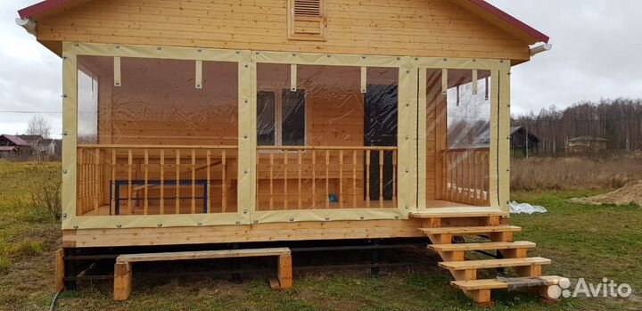 Мягкие окна безрамное остекление веранд, беседок