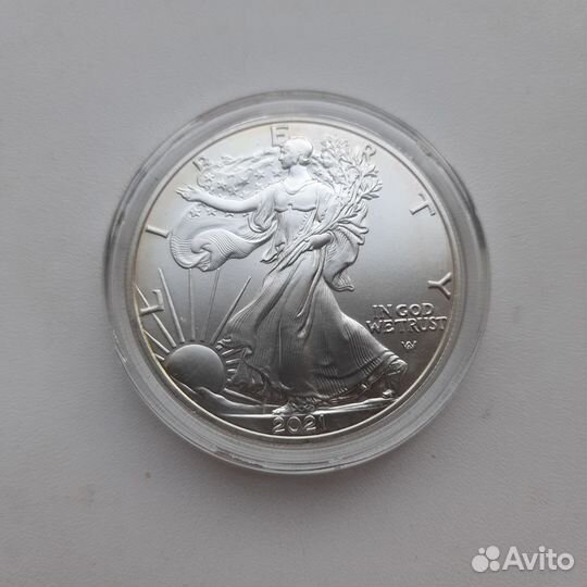 1 доллар 2021 года США «Шагающая Свобода»