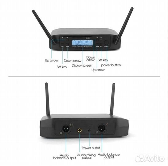 Радиомикрофоны Shure Glxd-4 профессиональные новые