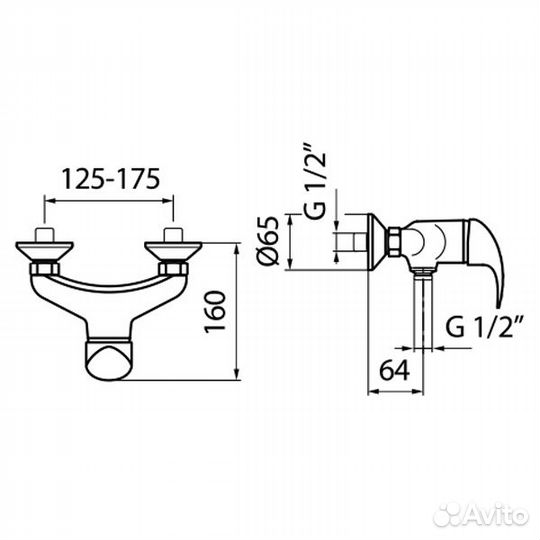 Смеситель для душа Webert Sax SX870102015