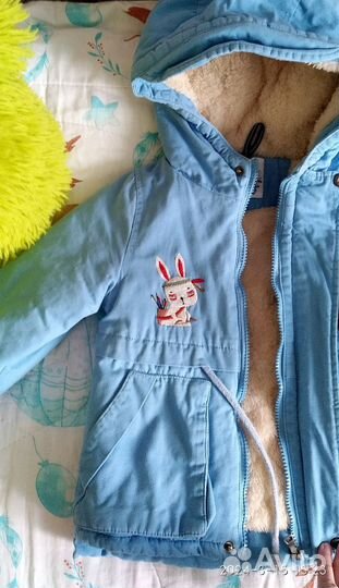 Куртка парка детская 86-98 демисезонная