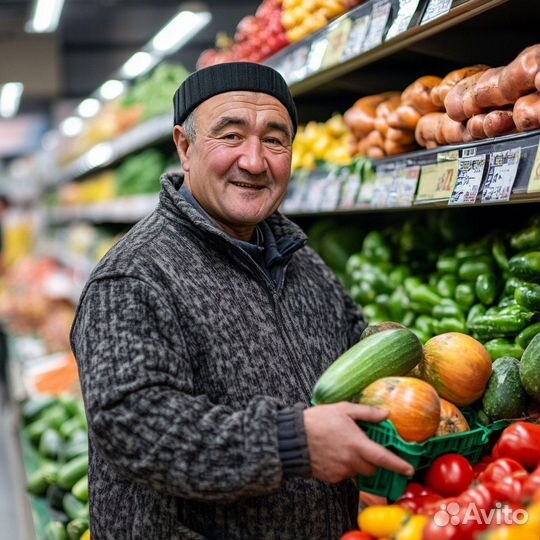 Сотрудник на выкладку средств гигиены