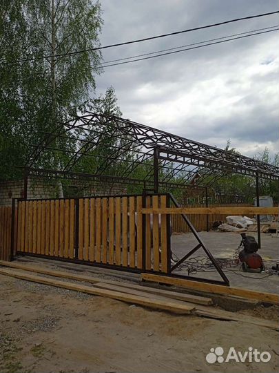 Откатные ворота под ключ