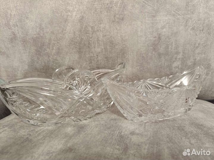 Салатницы, конфетницы, блюда (хрусталь)