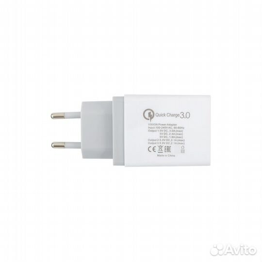 Блок питания vixion H3 1xUSB QC3.0 2xUSB 2.1A