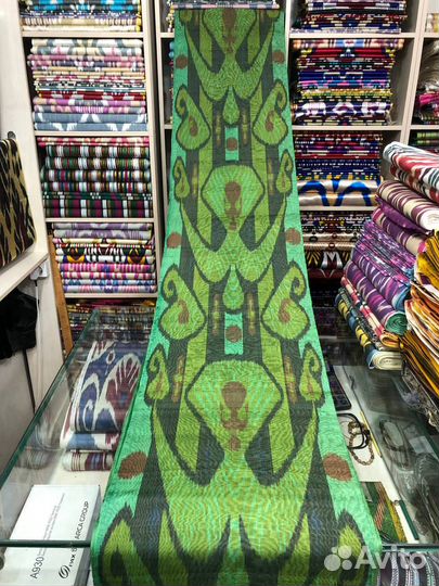 Узбекский шелк. Икат, адрас. N001