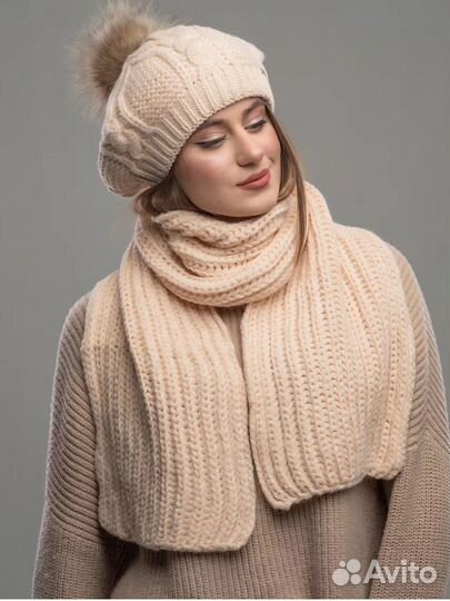 Комплект шапка и шарф