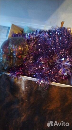 Паучки новогодние и мишура