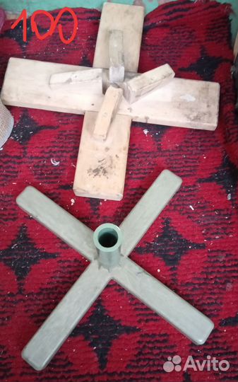 Ёлки белая, зеленая 21-150см, крестовины