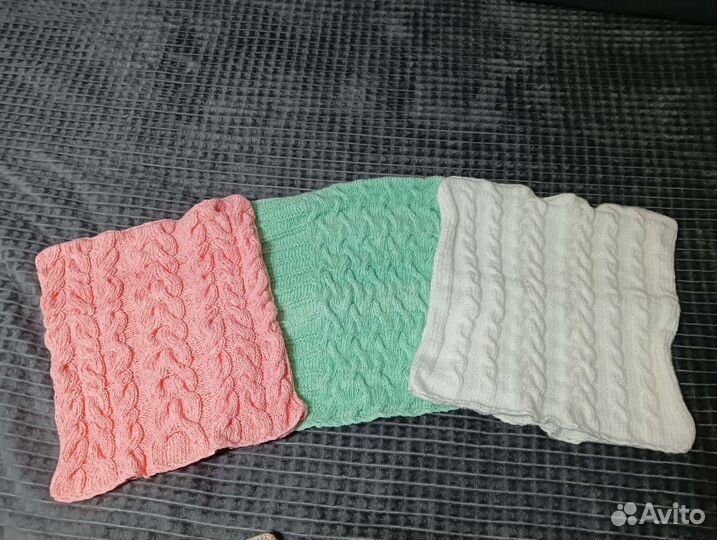 Подушечки вязаные