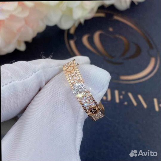 Cartier Love Solitaire Розовое золото