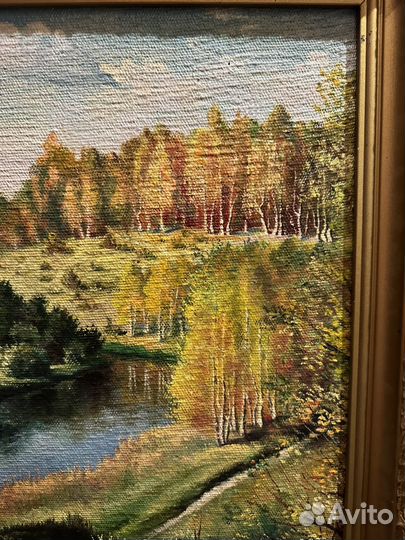 Картина СССР авторская 1994 год огромная