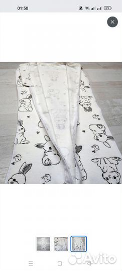 Пеленка кокон и слип для новорожденного