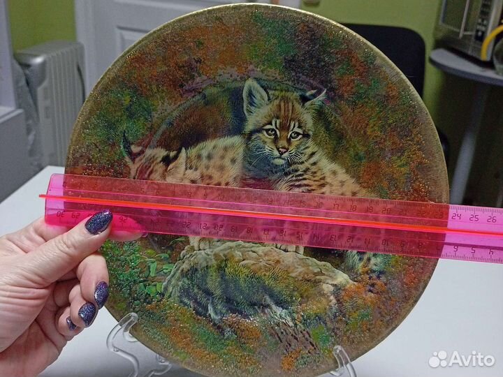 Керамическая декоративная тарелка, ручная работа