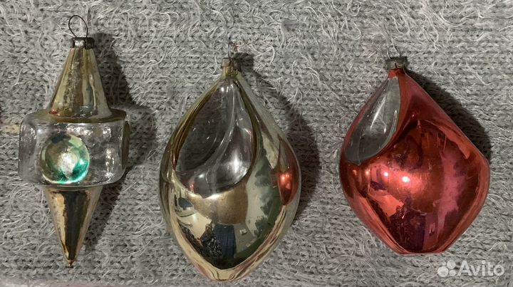 Елочные игрушки Глинка СССР