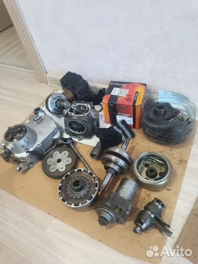 Запчасти, двигатель, мотор мопед альфа