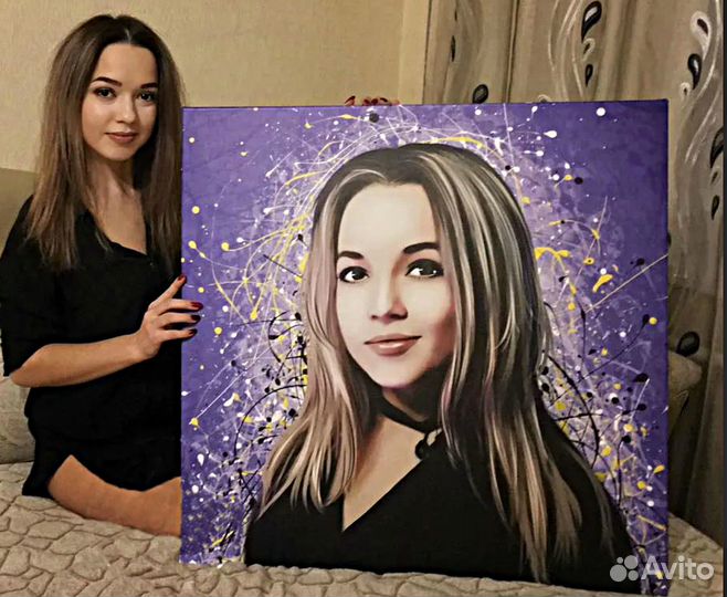 Портрет по фото 50на70 см