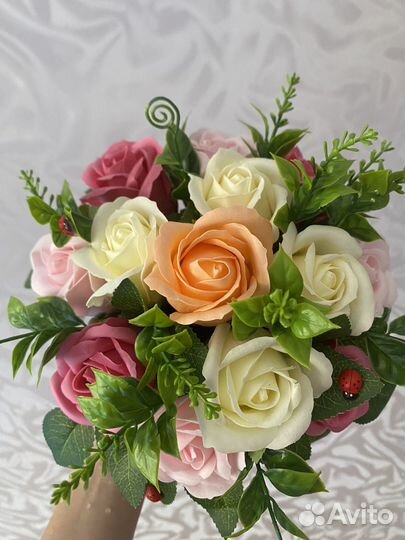 Букет цветов из мыла