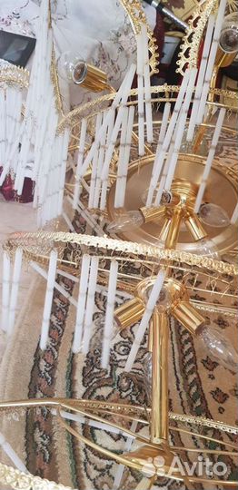 Люстра потолочная 8 ярусная 2м