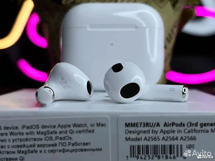 Наушники Airpods 3 (Чехол + Гарантия)
