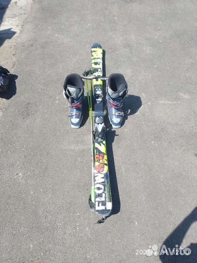 Горные лыжи + палки + ботинки