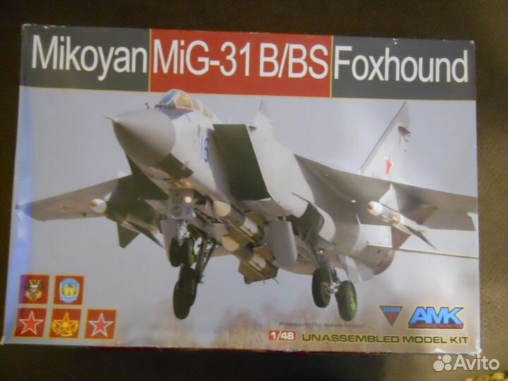 Модель самолета миг-31 Б/бс 1:48 от амк
