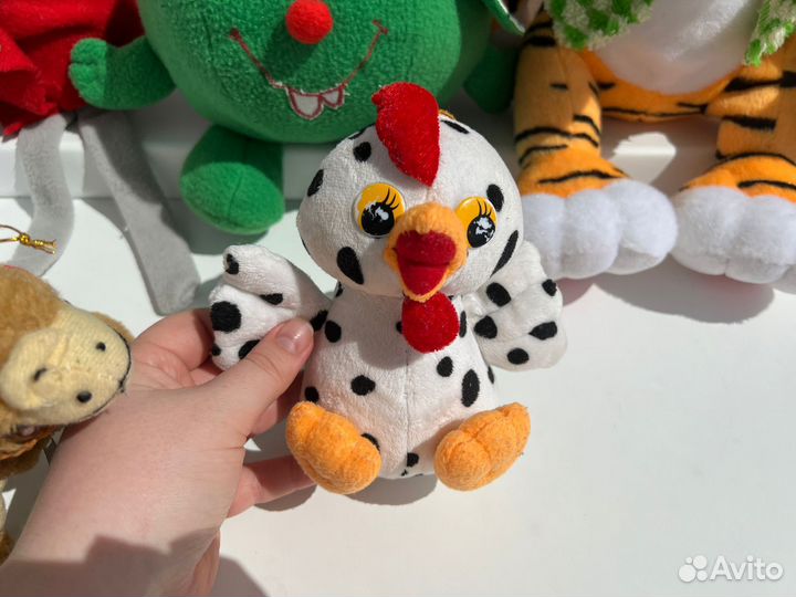 Мягкие игрушки пакетом тигр верблюд мышка