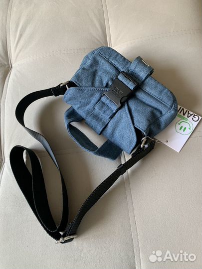 Сумка Ganni Tech mini джинсовая