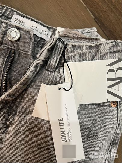 Джинсы новые Zara 122 размер