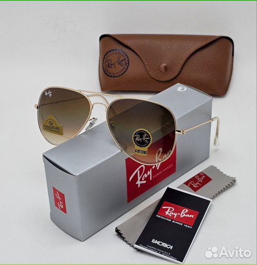 Очки мужские Ray Ban aviator стекло