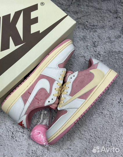 Кроссовки nike air jordan 1 low travis scott