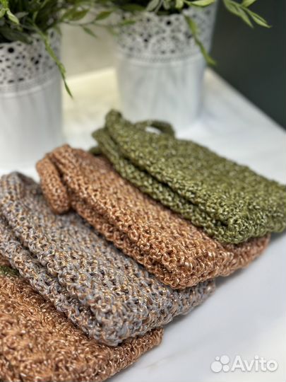 Мочалка массажная ручная работа