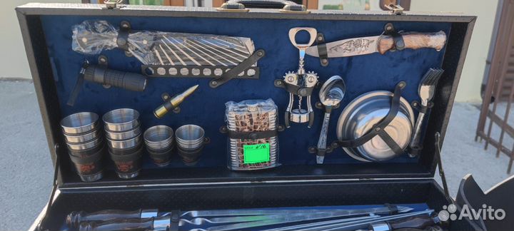 Шашлычный набор №16 в чемодане