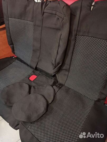 Чехлы Сайонг Актион ткань черная