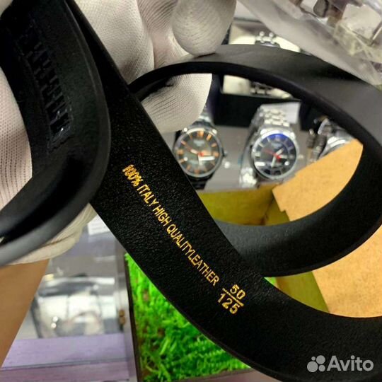 Мужской кожаный ремень (разные бренды)