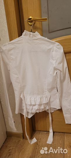 Блузка белая офисная размер 38