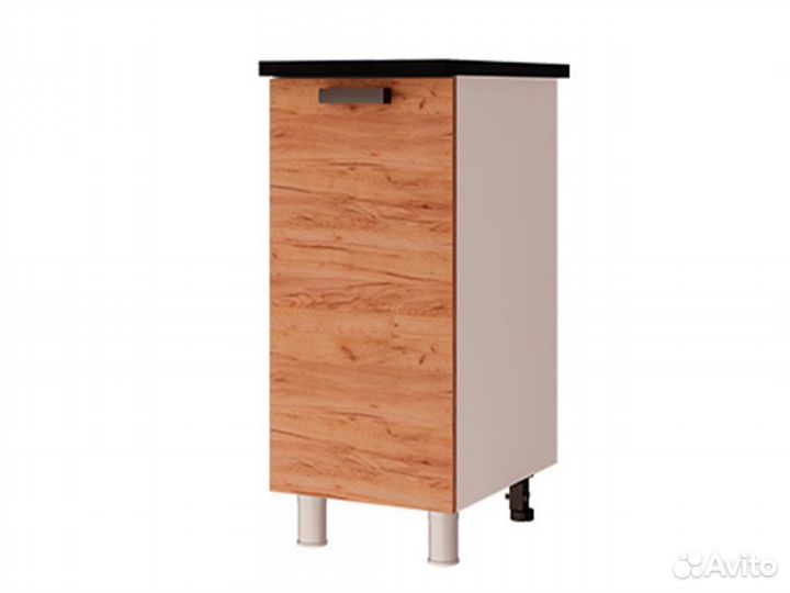 Кухня Крафт тумба 4Р1 корпус белый, фасад 4Р1 ст