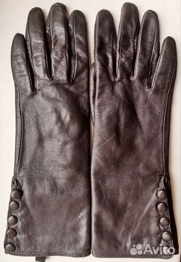 Перчатки коричневые р 6,5