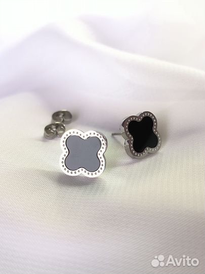 Серьги van cleef