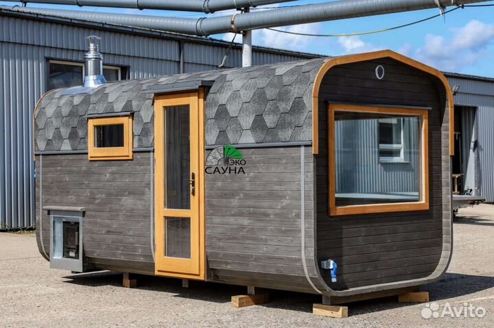 Баня бочка квадро функо 6 Люкс 5м