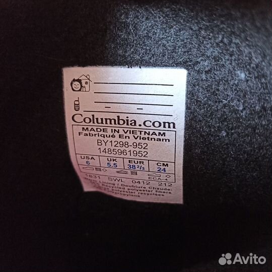 Сапоги зимние женские 39 Columbia