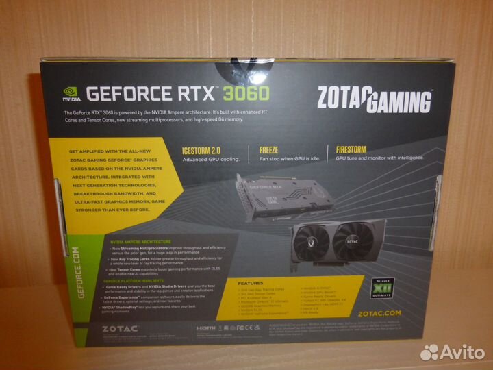 Видеокарта Zotac RTX 3060 Twin Edge OC Edition