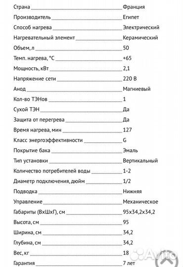 Бойлер водонагреватель 50 литров бу