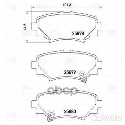 Колодки торм. для а/м Mazda 3 (13) диск. зад. (PF