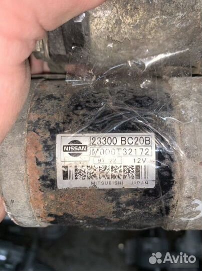 Стартер Nissan Qashqai J10